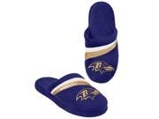 Baltimore Ravens NFL Adult Glitter Stripe Slide Slipper Medium