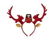 Red Christmas Antlers Costume Headband One Size