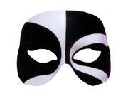 Black White Voodoo Costume Eye Mask Adult Standard