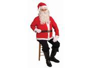 Santa Claus Jacket Accessory Costume Set Adult Standard