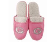 Green Bay Packers NFL Womens Sherpa Glitter Slippers Pink Medium 7 8