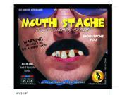 Mouth Stache Moustache With Teeth Costume Accessory One Size