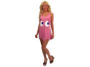 Pac Man Pinky Pink Deluxe Costume Tank Dress Adult Teen Standard