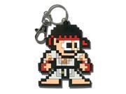Key Chain Ryu 8 Bit Street Fighter IV anime gamer bag clip zipper pull charm GE Animation