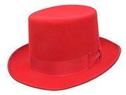 Wool Red Costume Adult Top Hat Medium