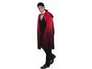 45 Red Two Tone Faded Vampire Cape Costume Accessory