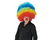 Mega Clown Multicolor Costume Wig