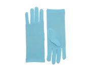 Adult Blue Opera Super Hero Costume Formal Dress Gloves