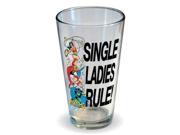Dc Comics Single Ladies Rule Pint Glass
