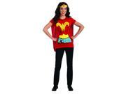 Wonder Woman Shirt Headpiece Costume Set Adult X Large 16 20