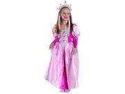 Medieval Regal Queen Pink Satin Panne Velvet Dress Child Costume Medium