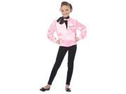 Pink Satin Jacket Childs Costume X Small