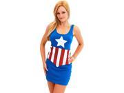 Marvel Comics Sexy Costume Tank Dress Adult Captain America Large