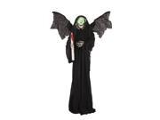 Standing Winged Reaper With Candle Haloween Prop Decoration