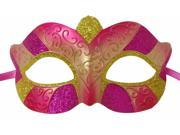 Serious Petite Costume Eye Mask Pink Gold One Size