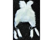 Faux Fur White Bunny Adult Costume Hat