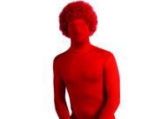 2nd Skin Deluxe Red Afro Costume Wig Adult One Size