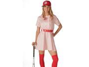 A League Of Their Own Rockford Peaches Deluxe Adult Costume Small Medium