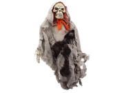 Hanging Ghoul 20 Grey Robe Red Bow Tie