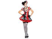 Harlequin Clown Costume Dress Adult Medium