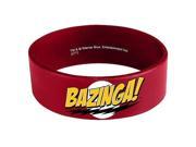 Big Bang Theory Bazinga Red Rubber Bracelet
