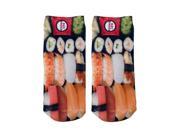 Sushi Photo Print Ankle Socks