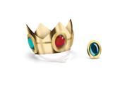 Super Mario Bros. Princess Peach Child Costume Crown Amulet