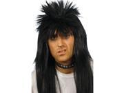 80 s Punk Rocker Adult Costume Long Black Wig