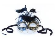 Tamire Costume Mask With Gold Chain Black Gold