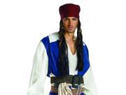 Pirates Caribbean Jack Sparrow Bandana Hair Adult Costume Access