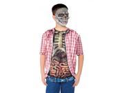 Skeleton Guts Photo Real Shirt Child Costume Large