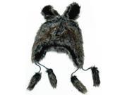 Faux Fur Brown Bunny Adult Costume Hat