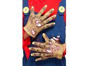 Decaying Zombie Adult Costume Gloves