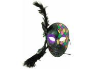 Belavito Mardi Gras Costume Mask Purple Eye One Size