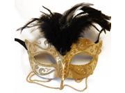 Tamire Costume Mask With Gold Chain Gold Gold