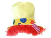Tall Clown Costume Hat Yellow