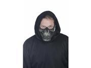 Black Skull Jaw Adult Costume Mask