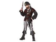 Swashbuckler Pirate Costume Child Large Plus 10 12