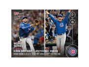 Chicago Cubs Kris Bryant Throws To Anthony Rizzo To Secure First World Series Title Since 1908 Topps Now 663A