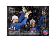 MLB Chicago Cubs Javier Baez Jon Lester 617 2016 Topps NOW Trading Card