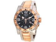 Invicta Reserve Excursion Black Dial Two tone Mens Watch 0204