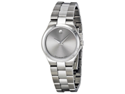 Movado Stainless Steel Grey Dial Watch 0606559
