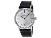 Hamilton Intra Matic Silver Dial Leather Mens Watch H38455751