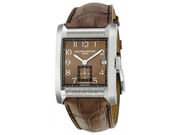 Baume and Mercier Hampton Brown Dial Leather Strap Mens Watch 10028