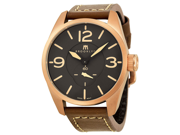 Brooklyn Watch Company Lafayette Black Dial Rose Gold tone Swiss Quartz Watch