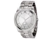Movado LX Silver Dial Stainless Steel Mens Watch 0606627