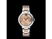 Cartier Ballon Bleu Stainless Steel and 18kt Rose Gold Ladies Watch WE902053