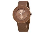 Gucci U Play Brown Dial PVD Stainless Steel Ladies Watch YA129445