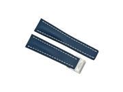 Breitling Leather Strap 24 mm Blue