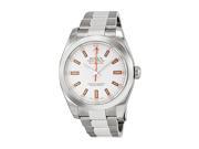 Rolex Milgauss White Dial Stainless Steel Rolex Oyster Automatic Mens Watch 116400WSO